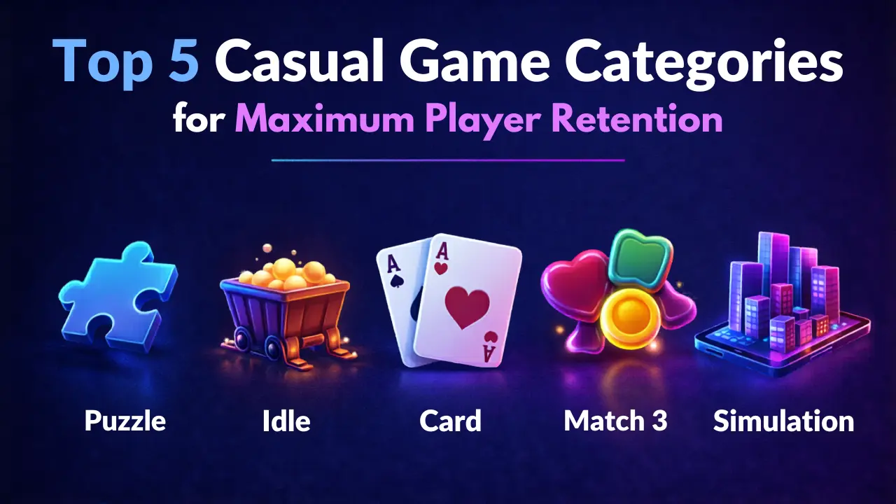 Top 5 Casual Game Categories for Maximum Player Retention