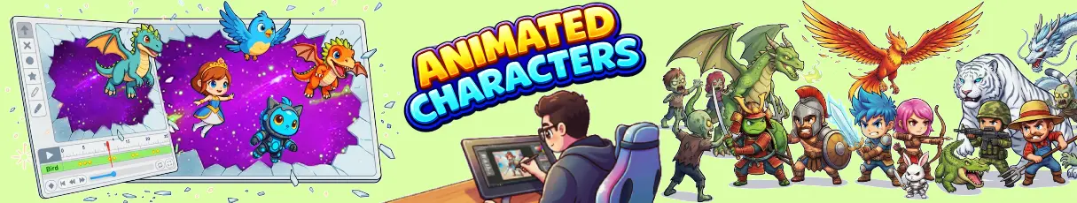 Animated Characters hero image