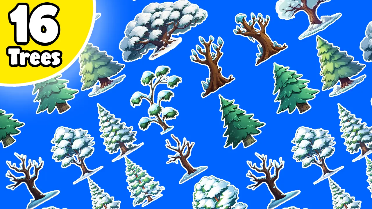 16 Winter Trees
