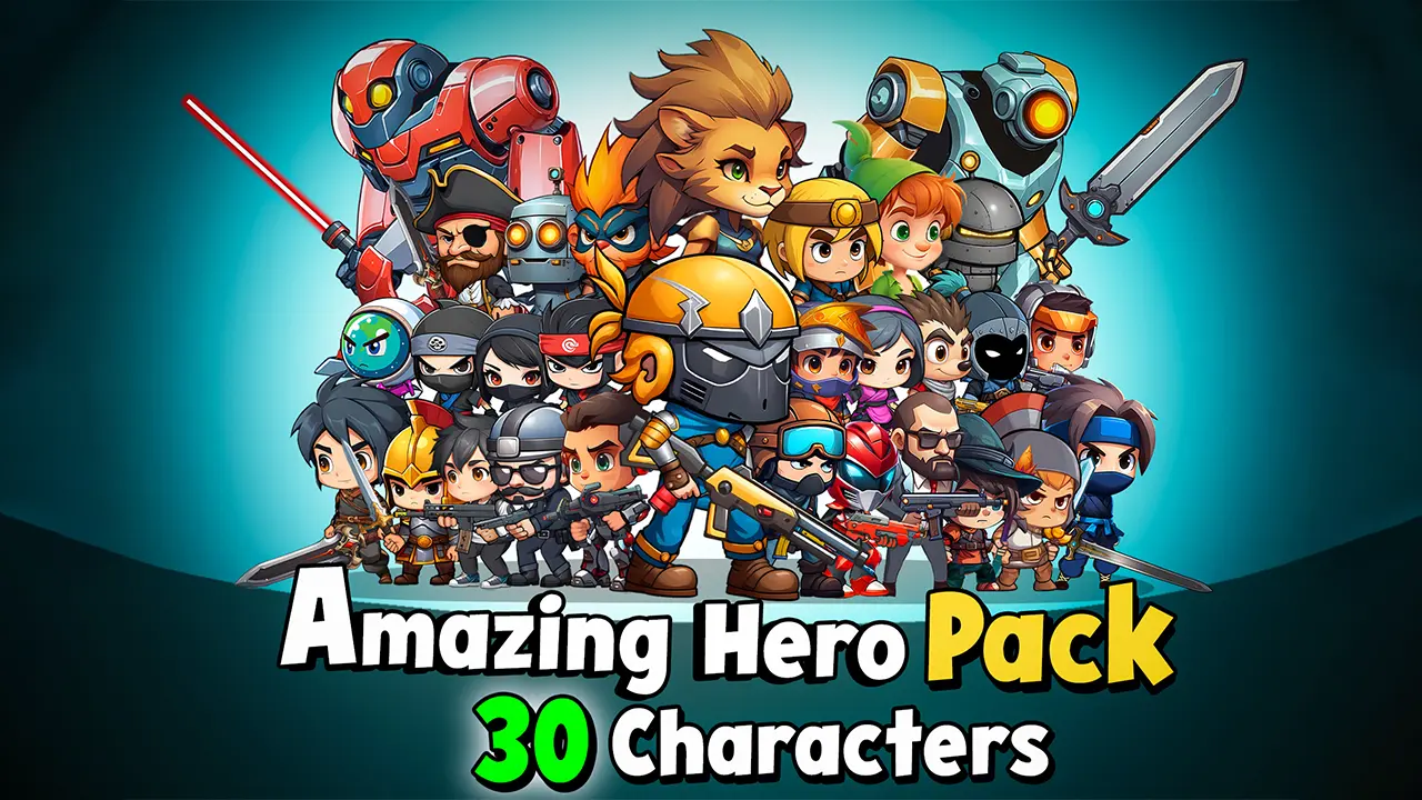 Amazing Hero Pack 30 Characters