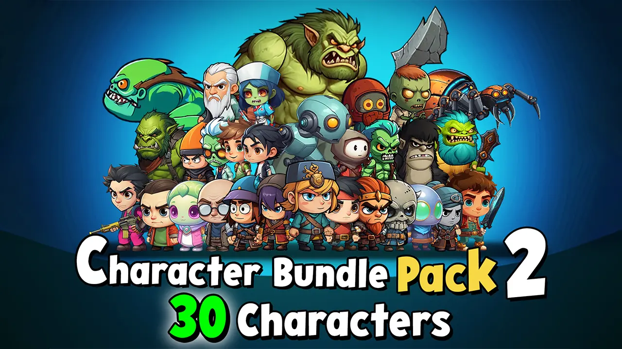 Character Bundle Pack 2 - 30 Characters