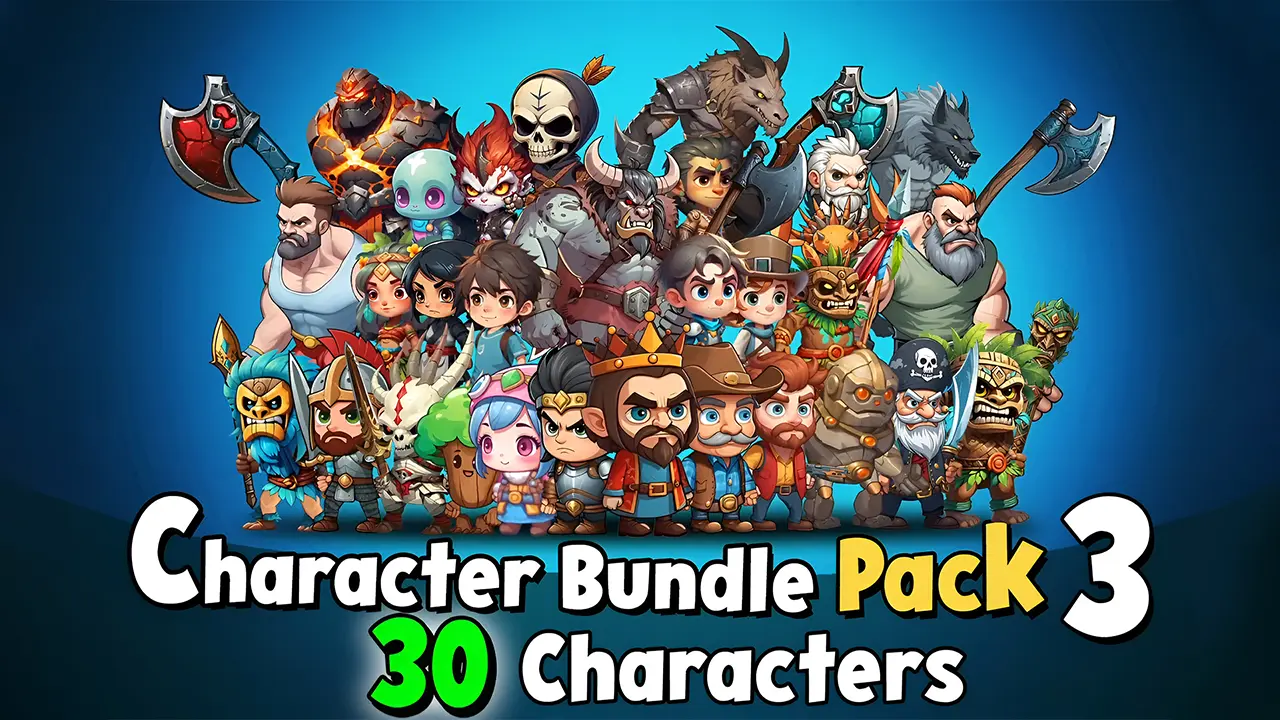 Character Bundle Pack 3 - 30 Characters
