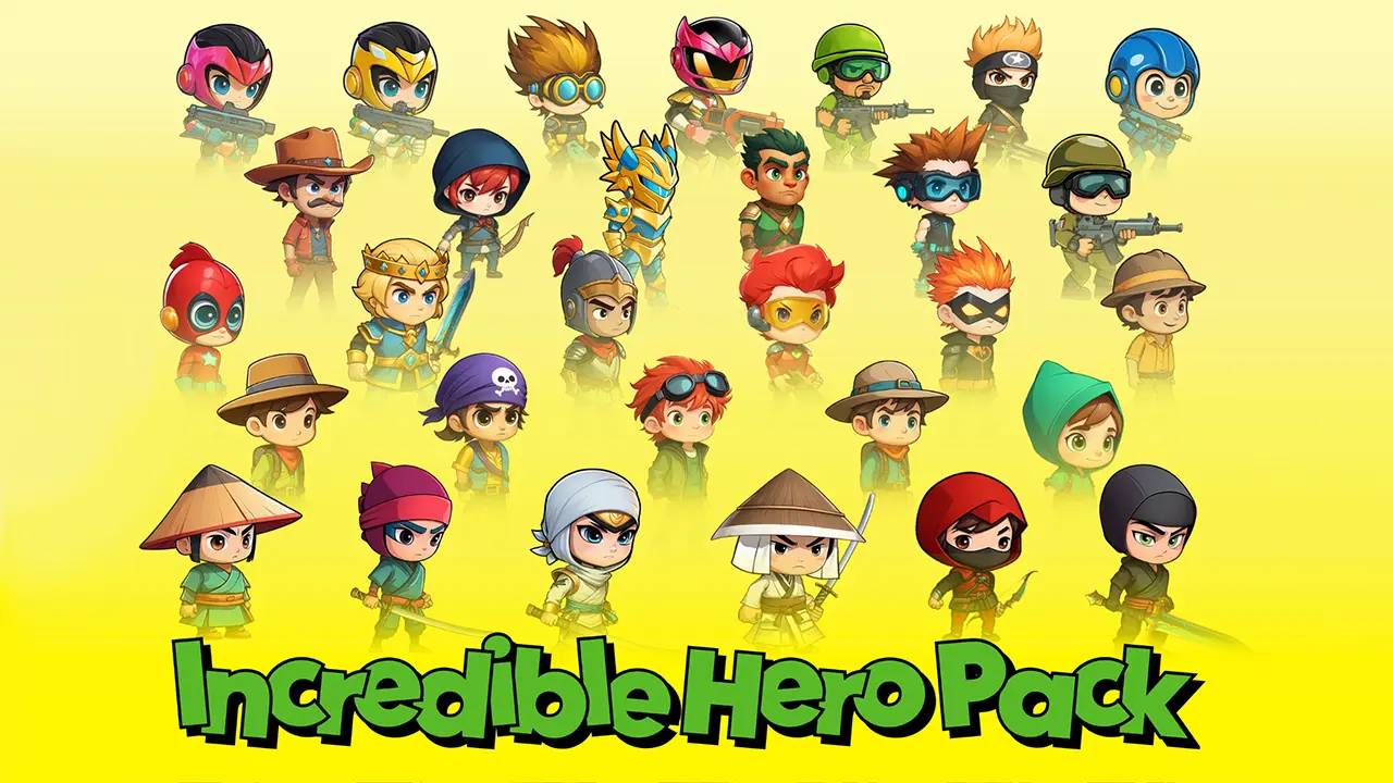 Incredible Hero Pack 30 Characters