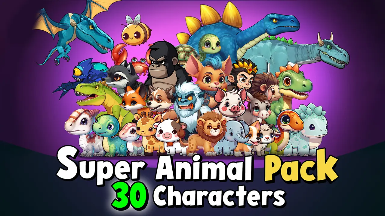 Super Animal Pack 30 Characters