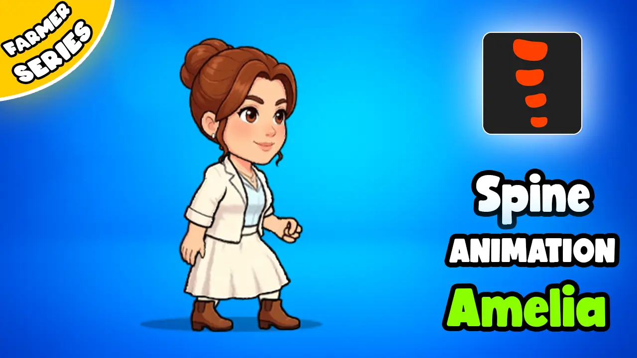 Amelia - 2D Animated Character 