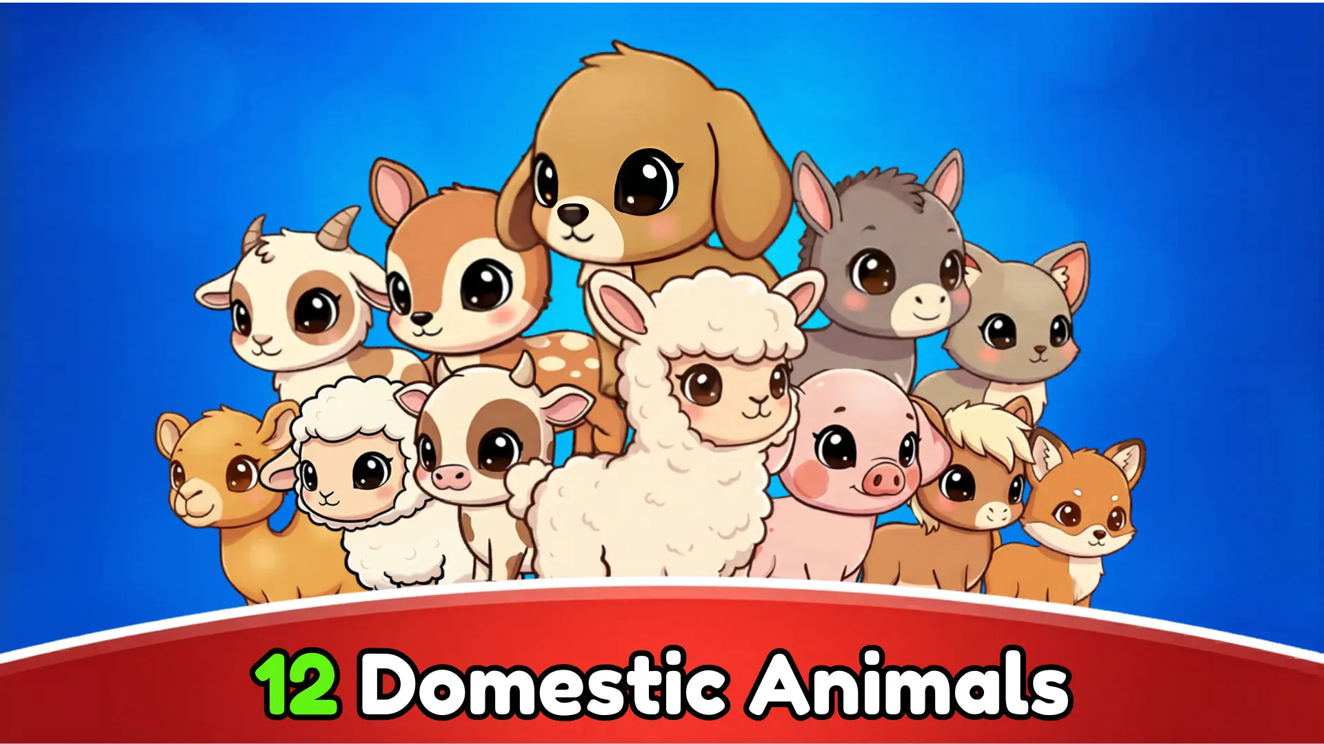 12 Domestic animal - 2D Animated Character