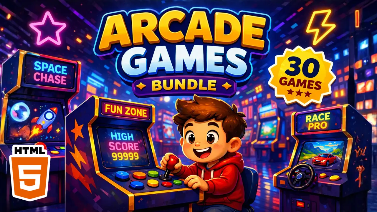 Arcade Bundle - 30 HTML 5 Games