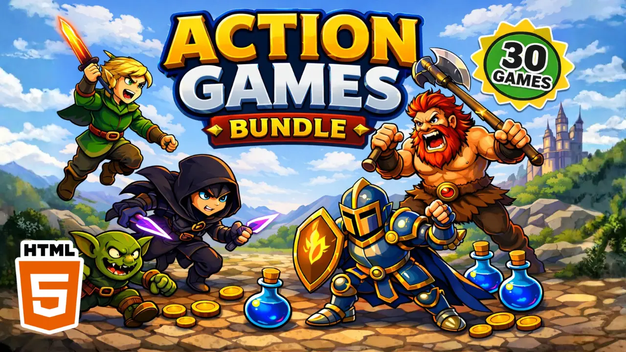Action Bundle - 30 HTML5 Games